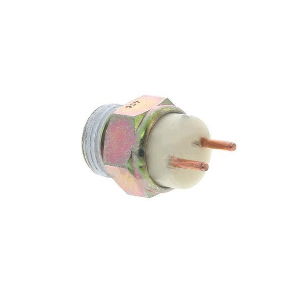 Advance Truck Parts USA 1646970C1 reverse switch showing a clean studio view of the threaded base, hex fitting, and dual pin terminals on a plain white background