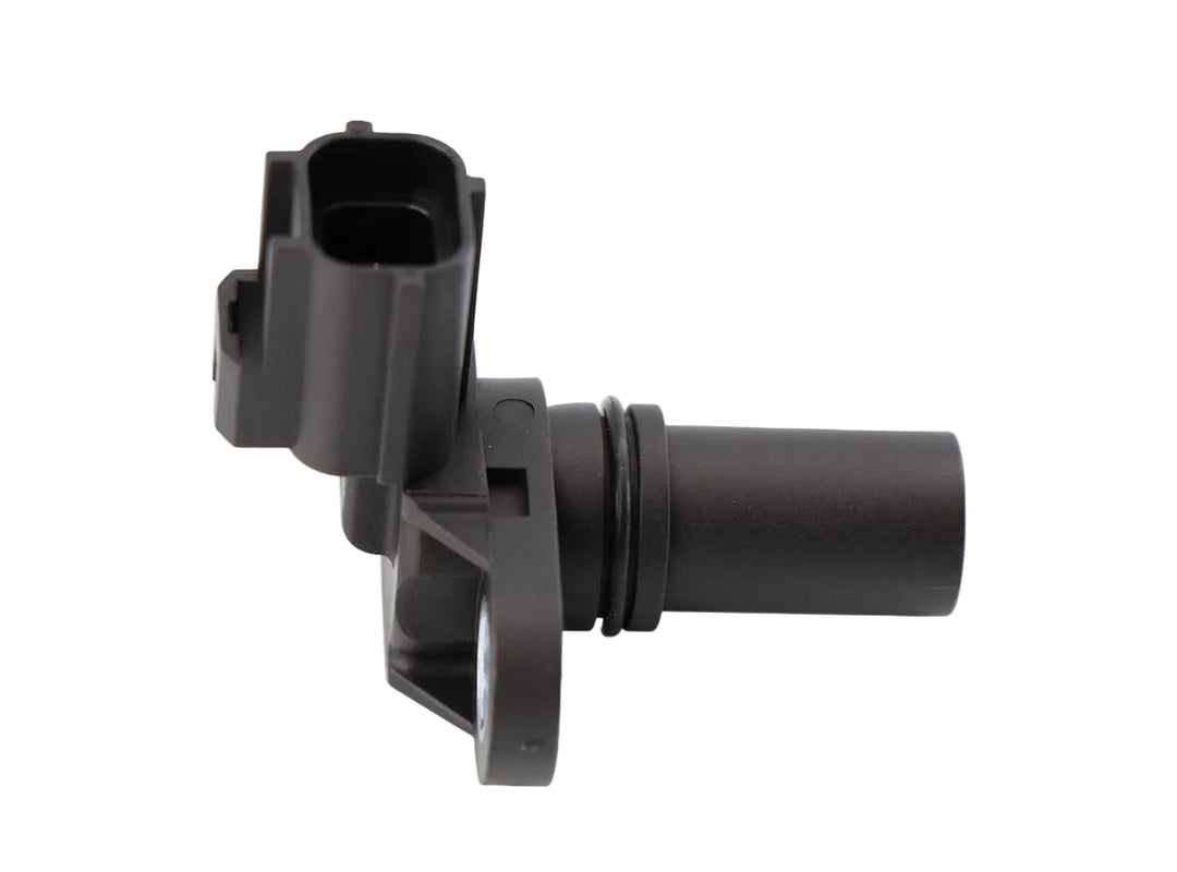 Advance Truck Parts USA 1828345C91 Navistar crankshaft position sensor showing a clean studio view of the black sensor housing, O-ring seal, and mounting flange on a plain white background