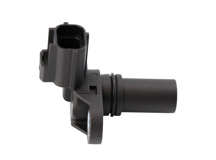 Advance Truck Parts USA 1828345C91 Navistar crankshaft position sensor showing a clean studio view of the black sensor housing, O-ring seal, and mounting flange on a plain white background