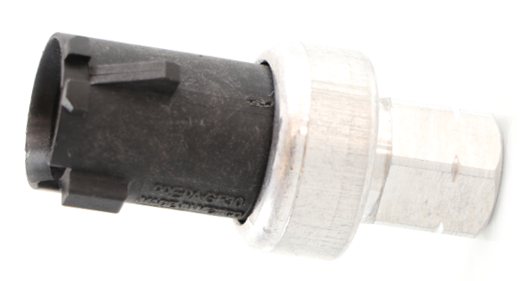 Advance Truck Parts USA 22-60646-000 high pressure AC switch showing a clean studio view of the threaded metal fitting and black electrical connector housing 