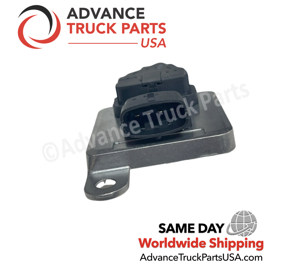 Advance Truck Parts USA 289494300RX Cummins NOx sensor featuring an integrated electronic control module housing and mounting bracket