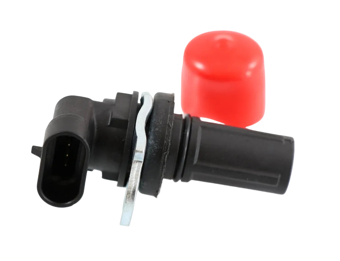 Advance Truck Parts USA 505-5408 4-pin speed sensor assembly featuring mounting flange, O-ring seal, and red protective tip cover