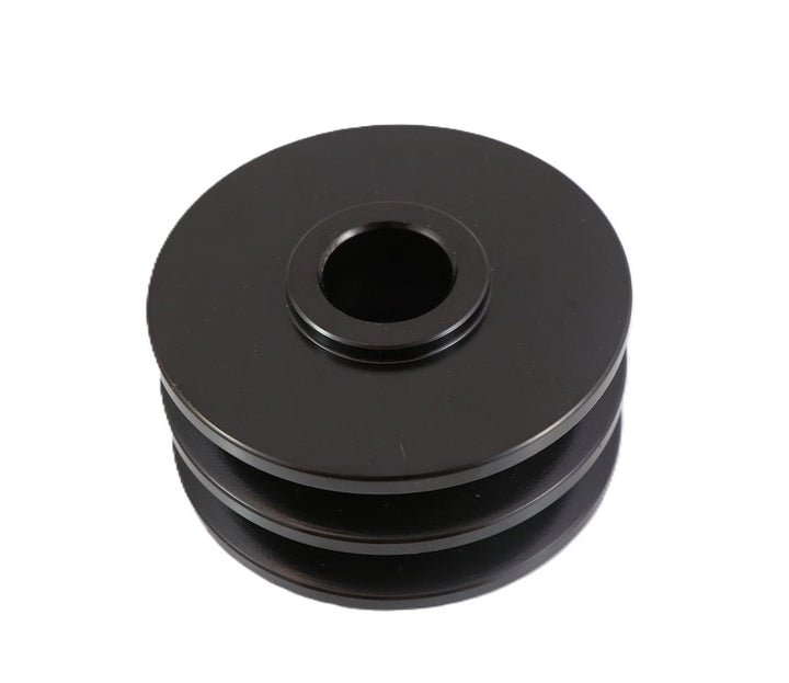 Advance Truck Parts USA 724-2500 2-groove alternator pulley showing a clean studio view of the cold-rolled steel machined body and bore