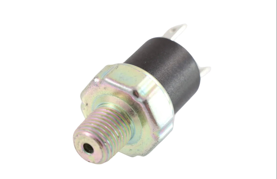 Advance Truck Parts USA 745-275083 Mack low pressure switch showing a clean studio view of the threaded NPT fitting, hex nut, and upper housing on a plain white background