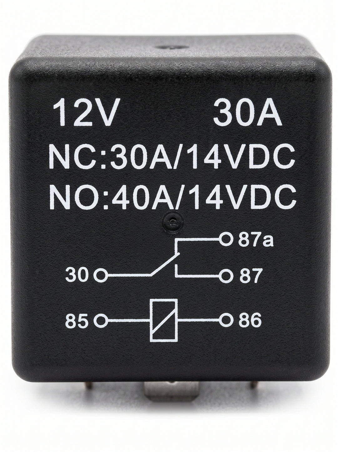12V 30/40A 5-Pin SPDT Automotive Relay with Resistor Suppression | Replacement for Tyco VF4-15F11-S01