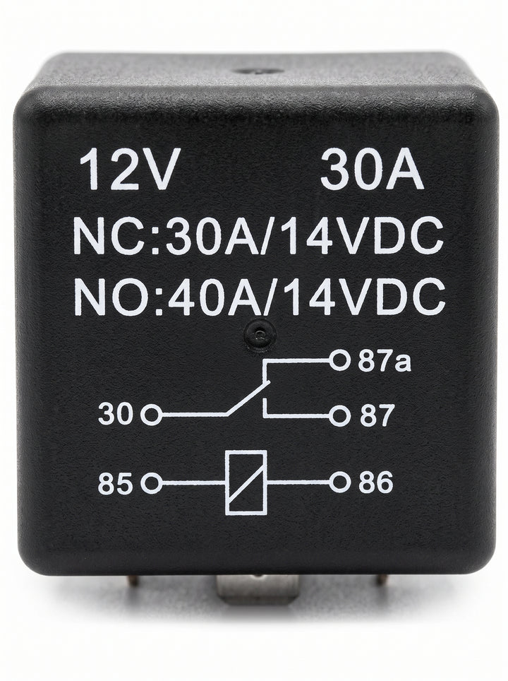 12V 30/40A 5-Pin SPDT Automotive Relay with Resistor Suppression | Replacement for Tyco VF4-15F11-S01