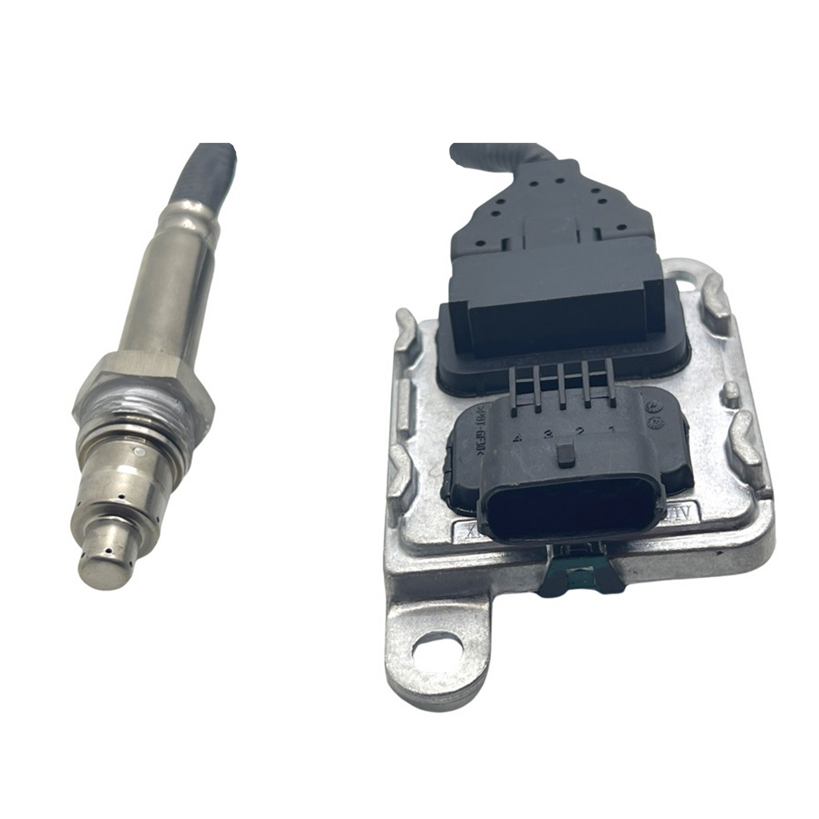 Advance Truck Parts USA 22303391 outlet NOx sensor showing the threaded probe and control module side-by-side on a branded studio background