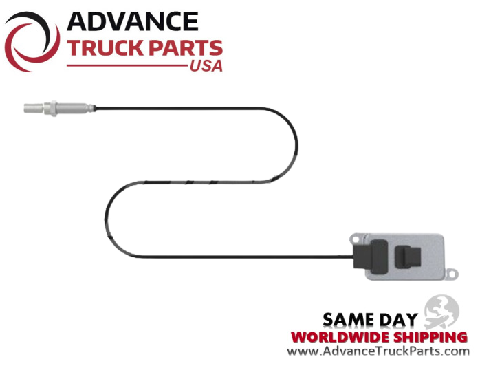 Advance Truck Parts USA branded studio full layout view of the 22827992 Volvo NOx sensor assembly and control module