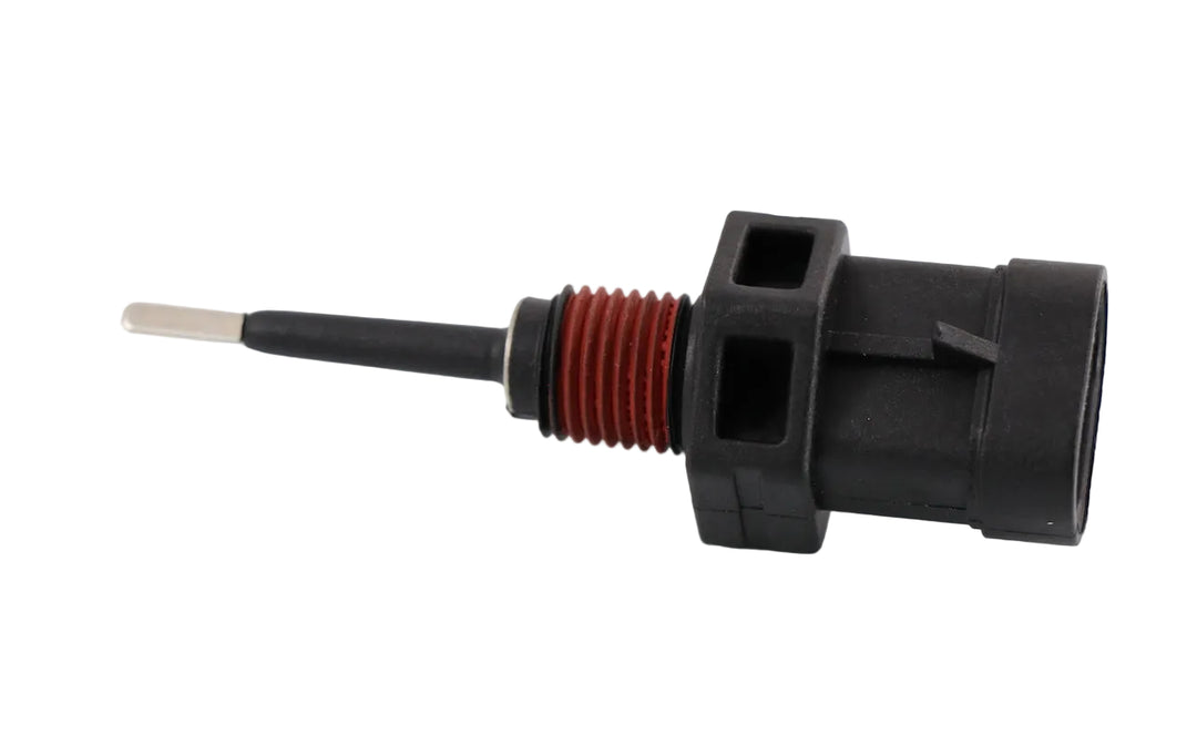 Advance Truck Parts USA 3572012C1 coolant level probe for International trucks featuring a threaded brass or composite body with sealant and terminal probe on a plain background