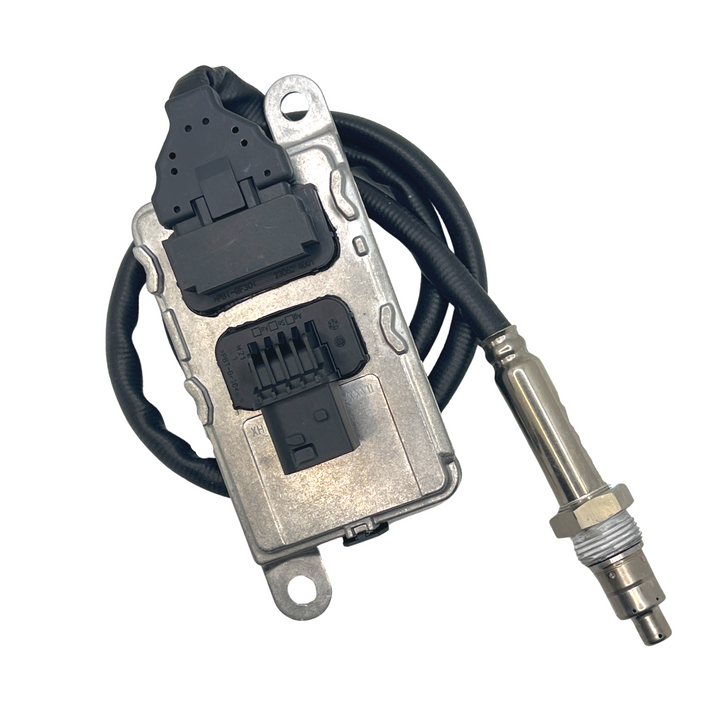 Advance Truck Parts USA 4326769 ATP nitrogen oxide sensor featuring a 4-terminal square connector module, wiring harness, and threaded probe
