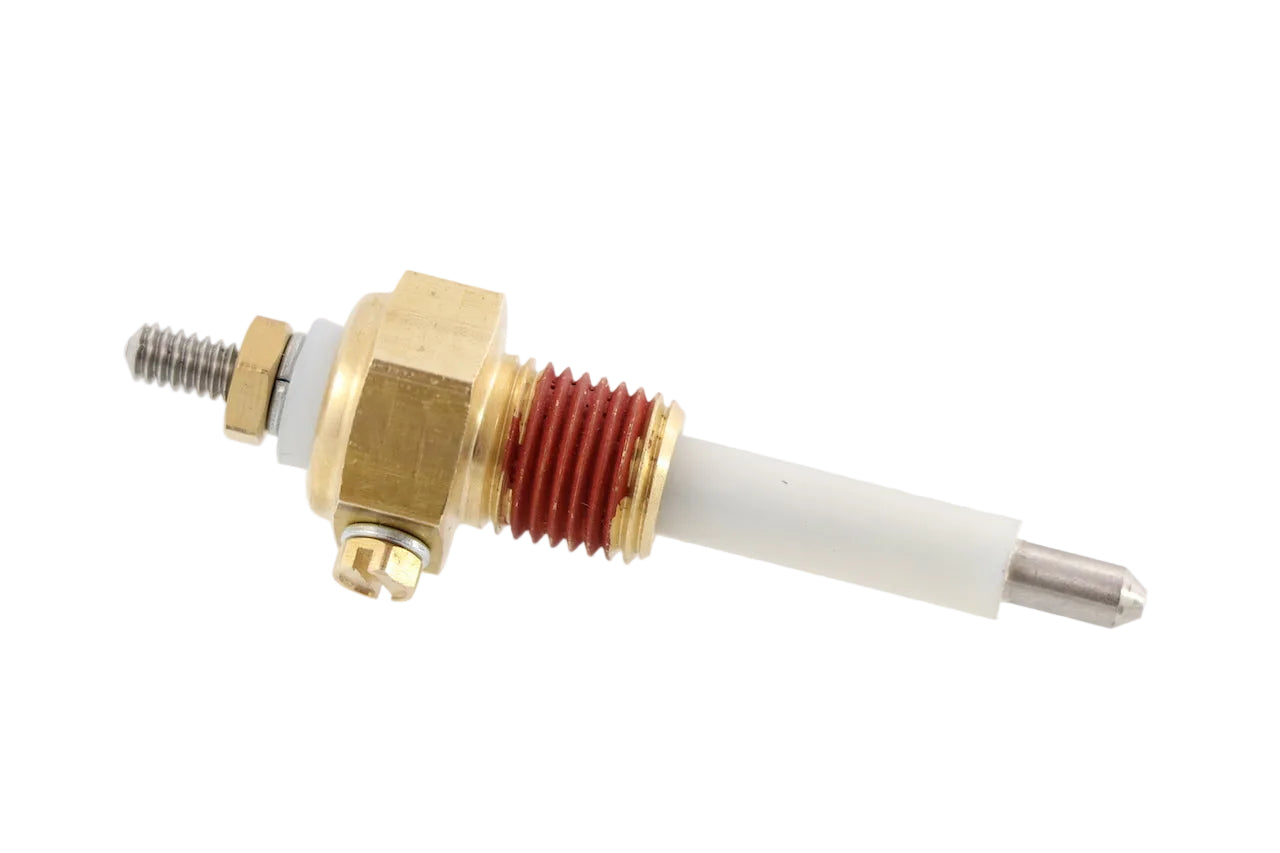 Advance Truck Parts USA 5022-01185-01 low coolant level probe featuring brass housing and threaded probe on a plain background