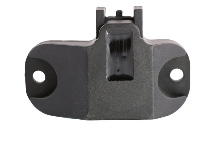 Advance Truck Parts USA 904-7244 turbo boost pressure sensor for Detroit Diesel showing a front profile of the black plastic housing with two mounting eyelets and a sealed rectangular center port on a plain white background