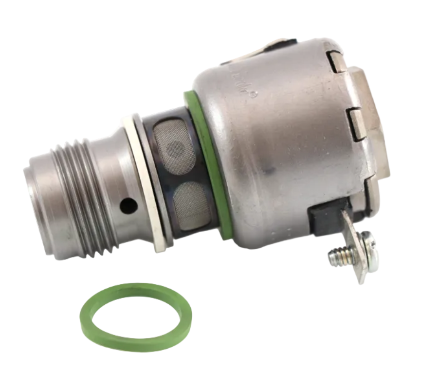 Advance Truck Parts Detroit Series 60 12V single-lead Jake Brake solenoid valve and O-ring service kit on a plain background