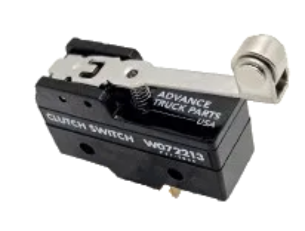 Advance Truck Parts P27-1036 clutch switch with branded roller arm and housing on a plain background