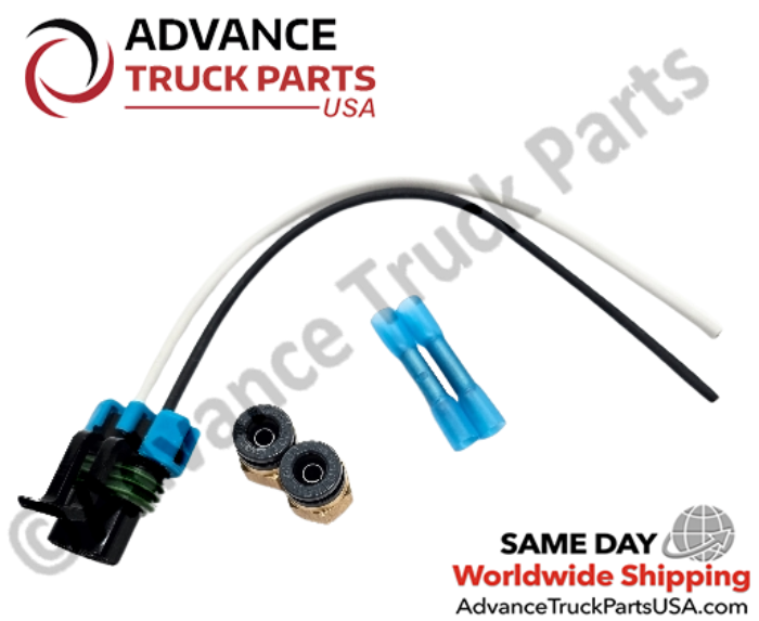 Advance Truck Parts solenoid valve service kit displaying the components layout