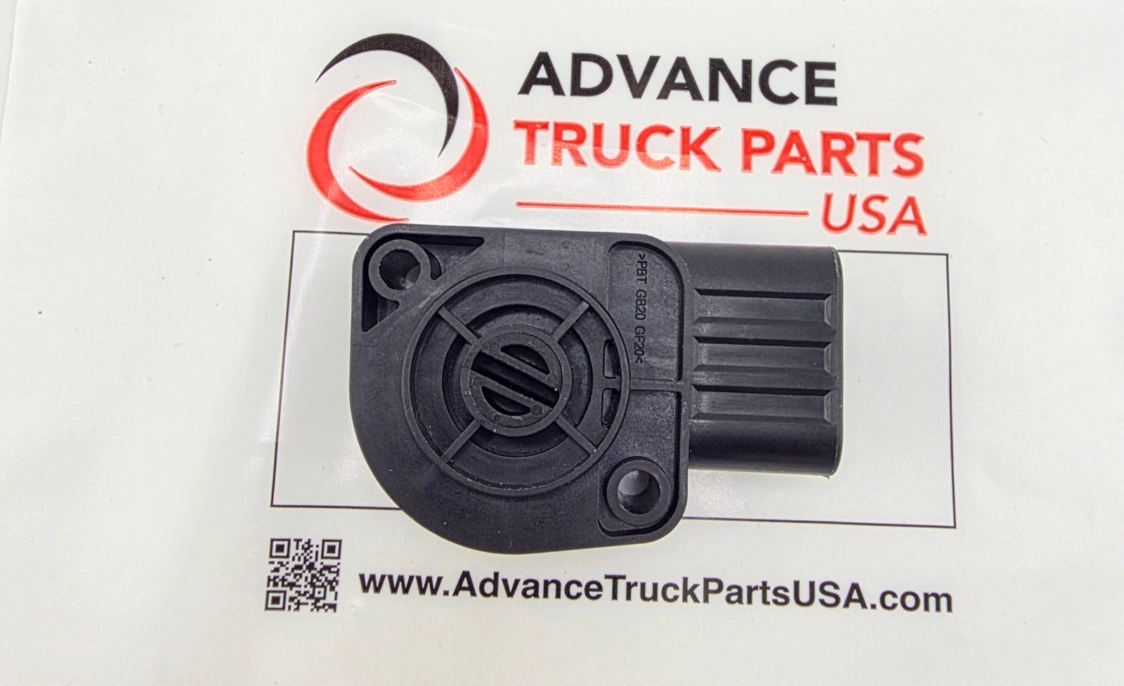 Advance Truck Parts USA branded studio view showing the front housing of the throttle position sensor