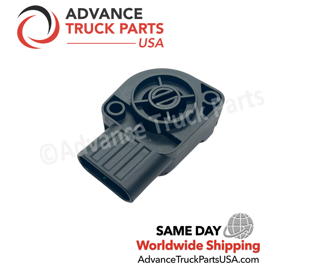 Advance Truck Parts USA branded studio top angle view showcasing the mounting holes and rotary design of the 131856 sensor