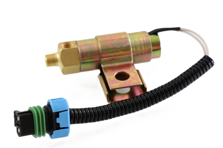 Advance Truck Parts USA A06-26631-000 Freightliner air solenoid valve with mounting bracket and wiring harness on a plain background