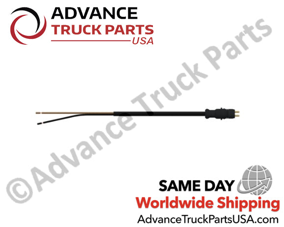 Advance Truck Parts USA WABCO sensor cable displaying the full length of the insulated cable and split wires on a branded background