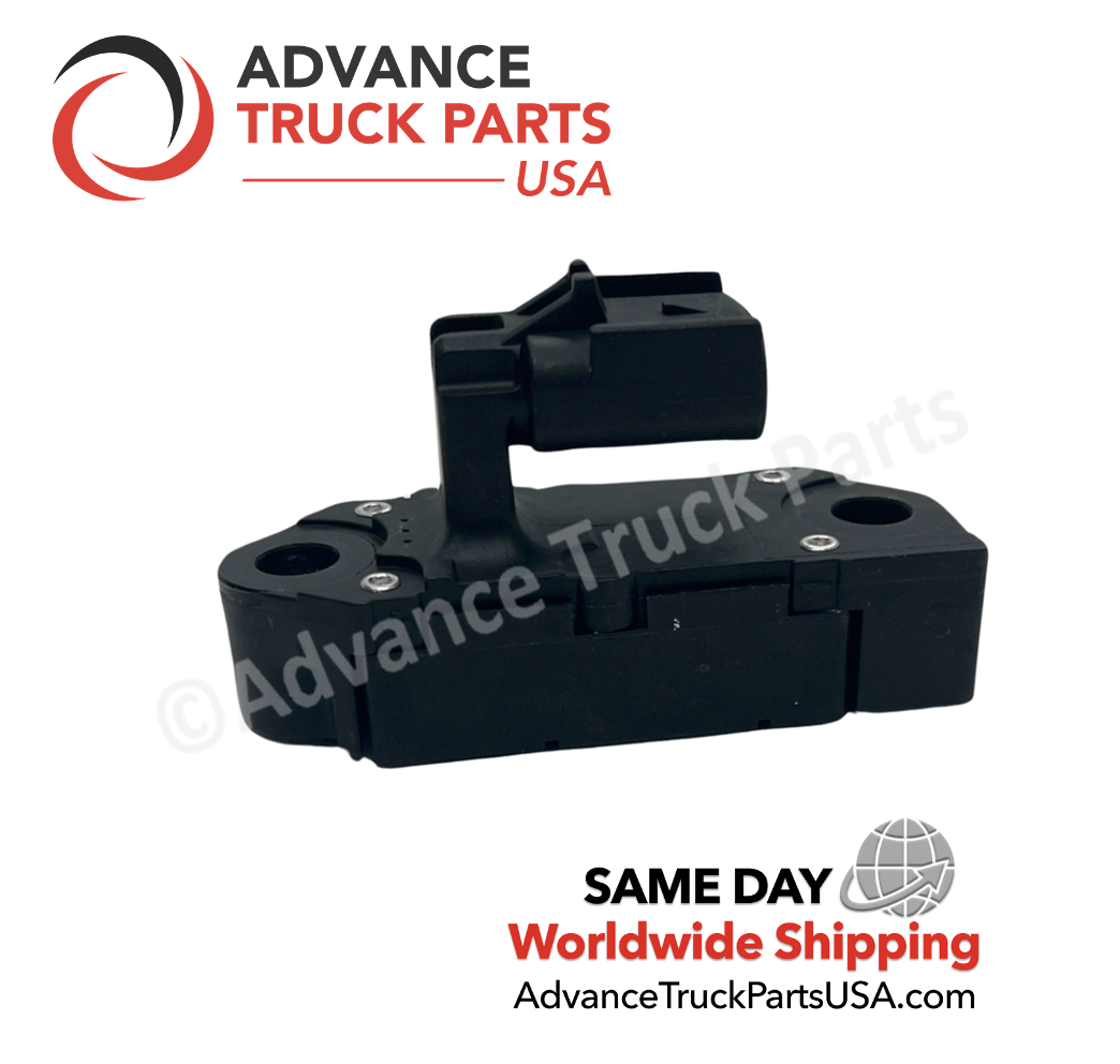 Advance Truck Parts USA Detroit Diesel EGR delta pressure sensor displaying a side profile view of the housing and electrical connector tower
