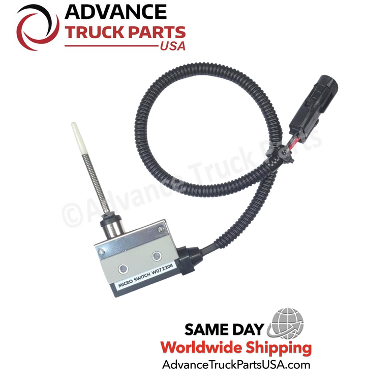 Advance Truck Parts USA micro switch and wire harness view on a branded background