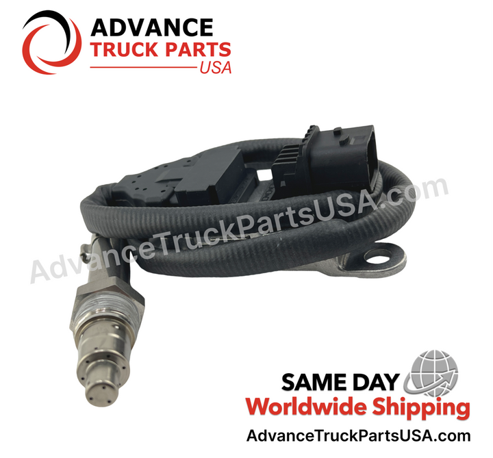 Advance Truck Parts USA nitrogen oxide sensor displaying a top-down perspective of the control unit and wiring harness