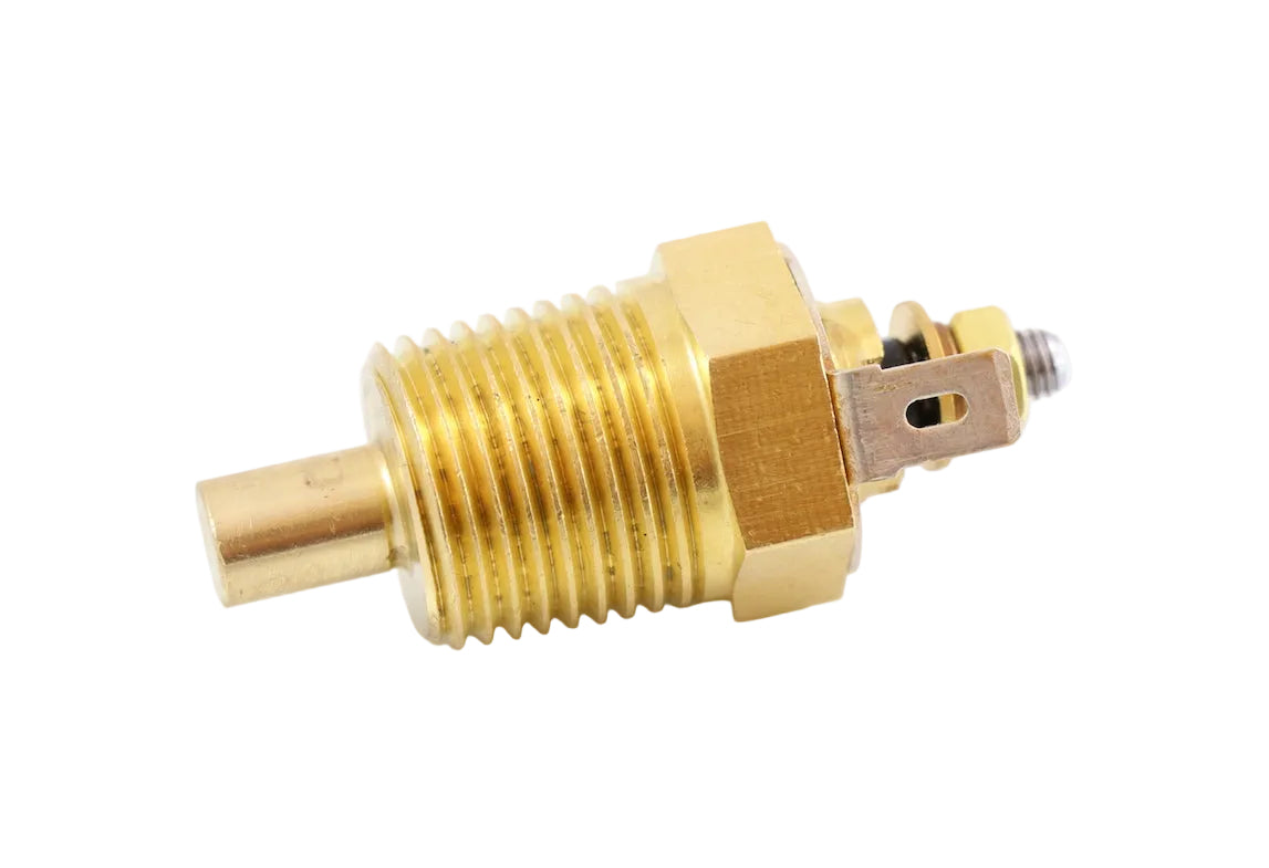 Advance Truck Parts USA Paccar differential temperature sender showing a clean studio view of the threaded brass body, sensor probe, and electrical terminal on a plain white background