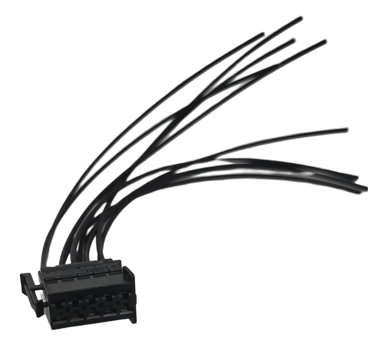 Advance Truck Parts USA W094364 10-position pigtail connector featuring ten 16 AWG premium wires on a plain background