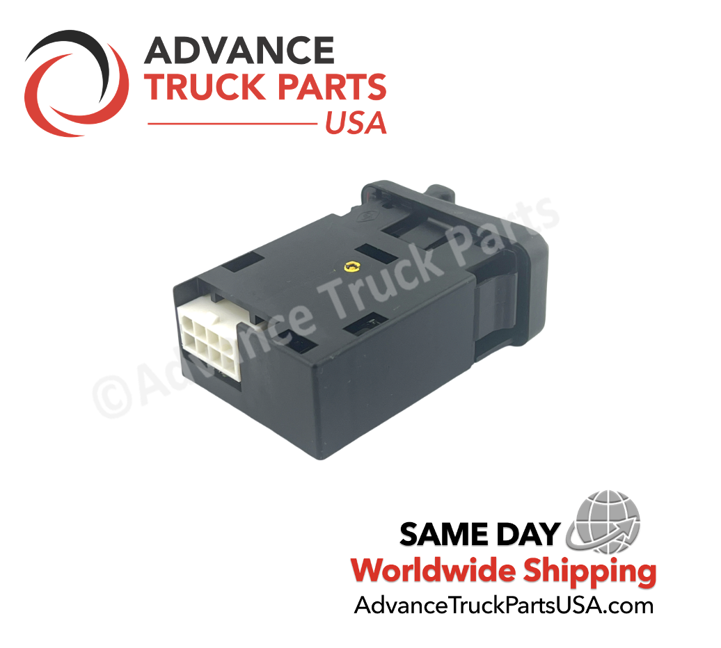 Advance Truck Parts USA 1006-11 Freightliner wiper switch angled rear housing and pin connector view