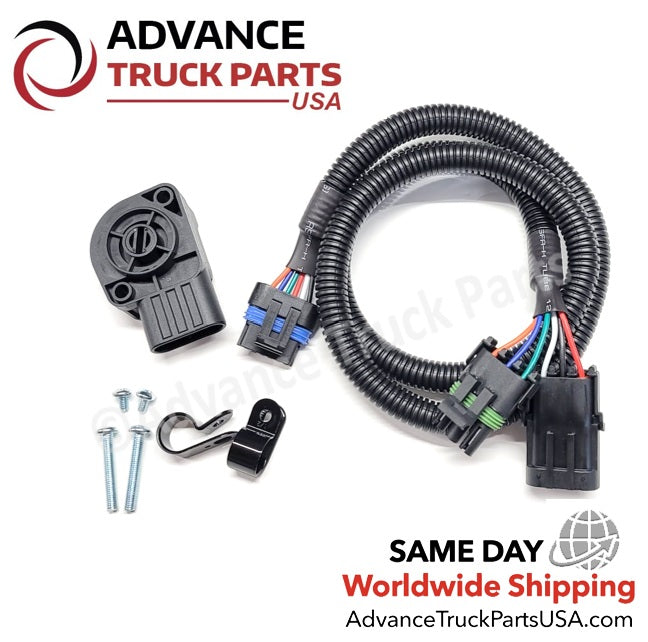 Advance Truck Parts USA 132034 throttle position sensor kit including wire harness, screws, and clamp