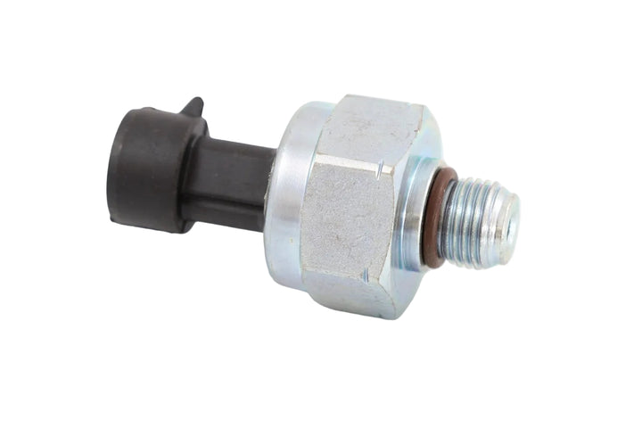 ATP 1830669C92 injection control pressure sensor featuring a silver metal body, O-ring, and black connector on a plain background