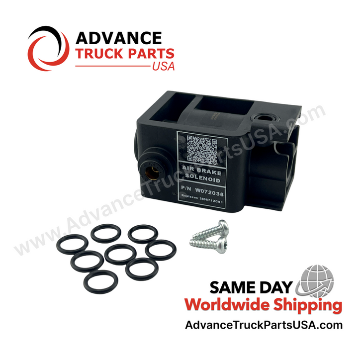 Advance Truck Parts USA air brake solenoid label replacing International 2506712C91