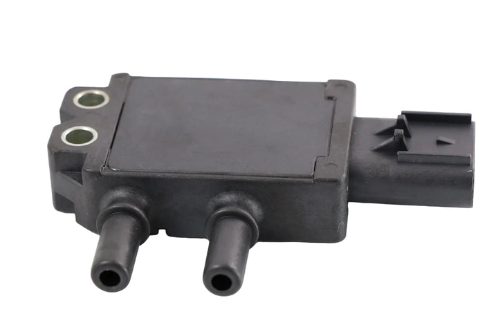 Advance Truck Parts USA 2871960 Cummins exhaust gas differential pressure sensor featuring two ports and a 4-pin blade connector on a plain background