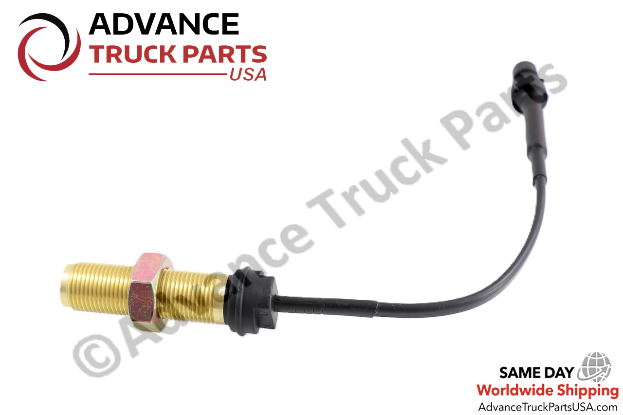 Advance Truck Parts 505-5406 speed sensor for International commercial trucks showing curved wire harness