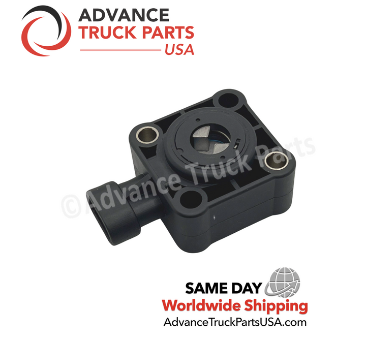 Advance Truck Parts USA Rear view displaying the internal mechanical linkage of the ATP 550267 throttle position sensor