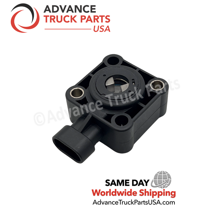 Advance Truck Parts USA Rear view showing the internal mechanical linkage of the ATP 550389 throttle position sensor