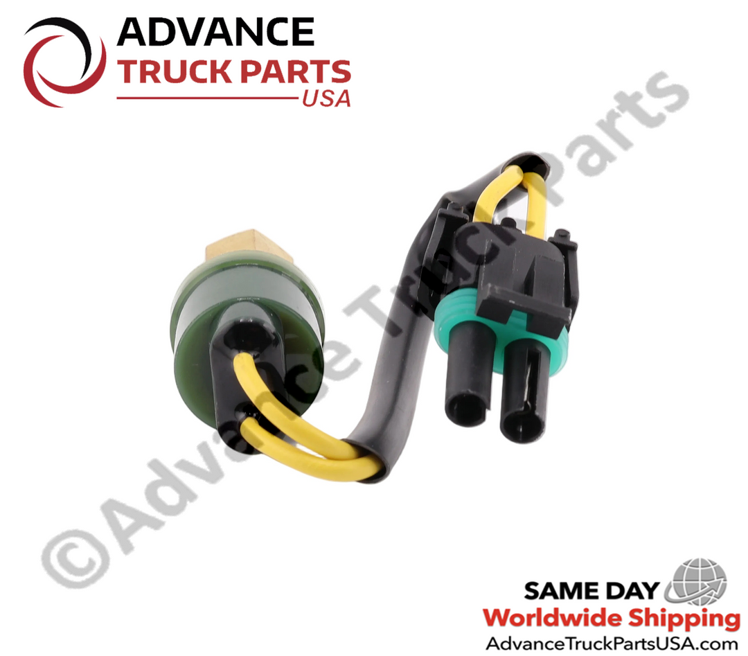 Freightliner A/C pressure switch 2-pin harness connector view