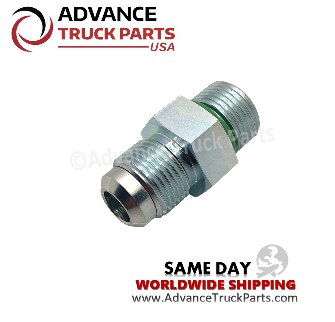 ATP Cummins fuel check valve showing an angled studio perspective highlighting the machined metal threads on a branded background
