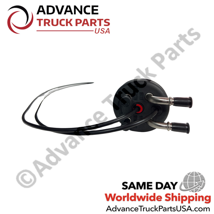 Mounting flange and fluid port connections on the Advance Truck Parts USA DEF level sensor unit