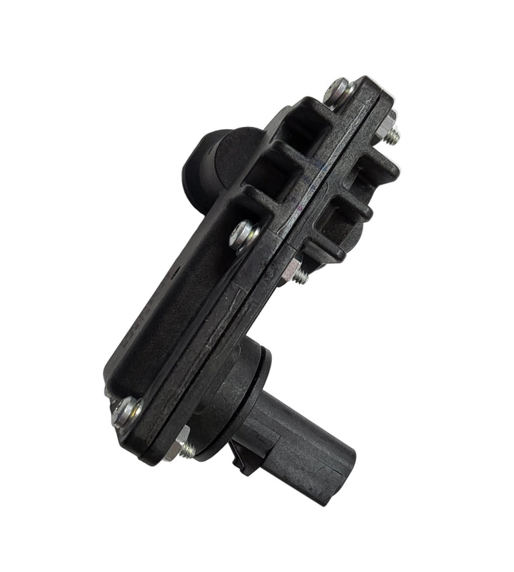 Advance Truck Parts Detroit Diesel S60 differential pressure sensor showing an angled studio view of the black plastic housing and mounting flange