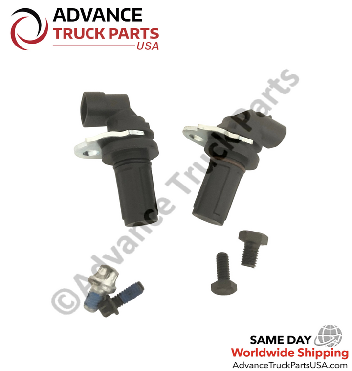 Advance Truck Parts USA Eaton Fuller speed sensor kit components including sensors and mounting hardware bolts