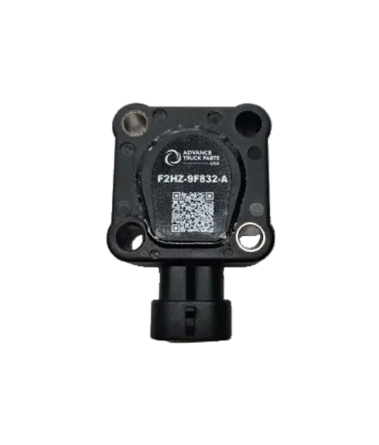Advance Truck Parts USA F2HZ-9F832-A throttle position sensor featuring a black housing and product label on a plain background