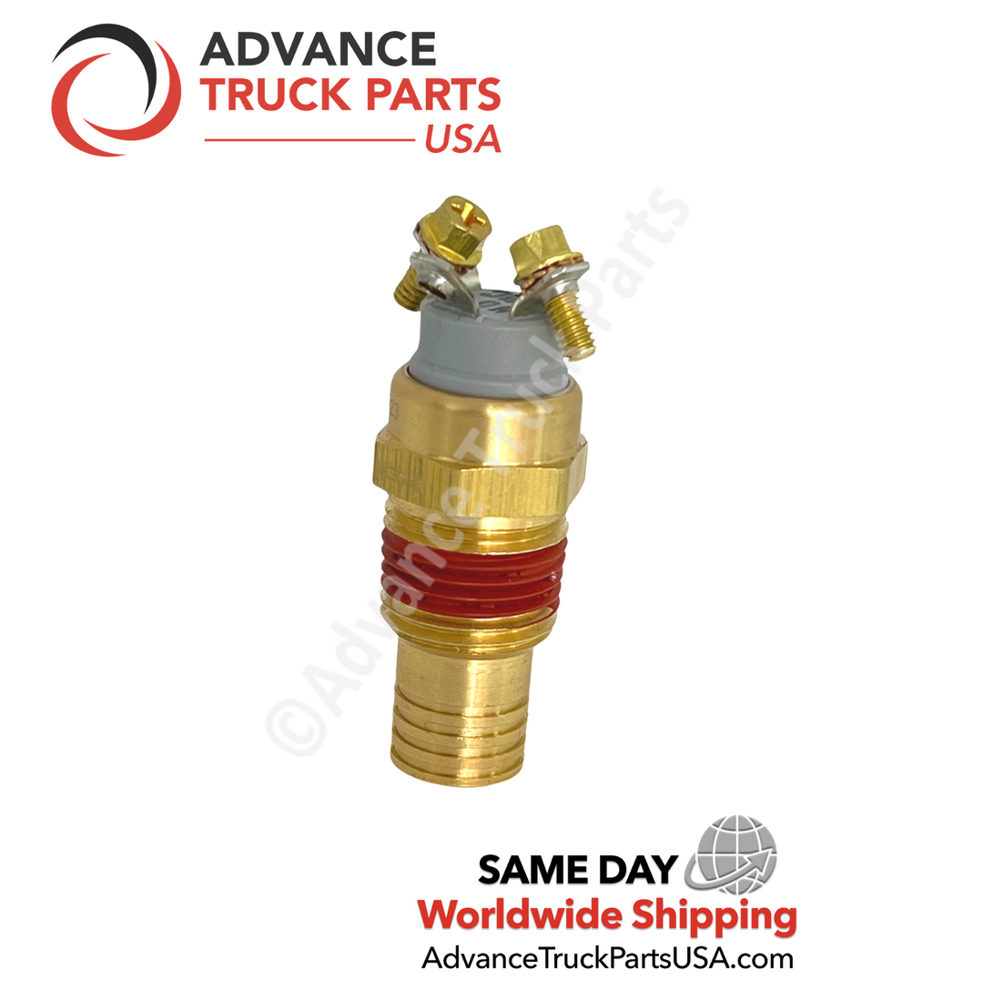Advance Truck Parts USA 180 degree temperature control switch showing screw terminals and housing