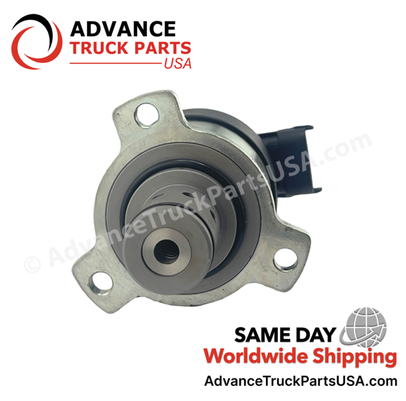 Advance Truck Parts USA studio front flange view showing the bolt holes and tip of the solenoid valve