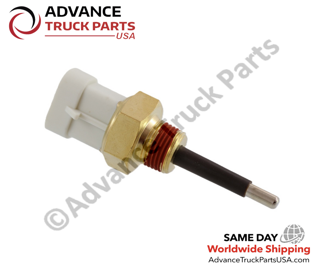 Studio profile view of the Advance Truck Parts USA 0E2507 coolant level sensor showing threaded probe and lockpatch