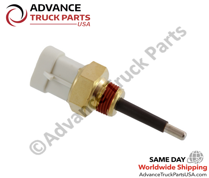 Studio profile view of the Advance Truck Parts USA 0E2507 coolant level sensor showing threaded probe and lockpatch