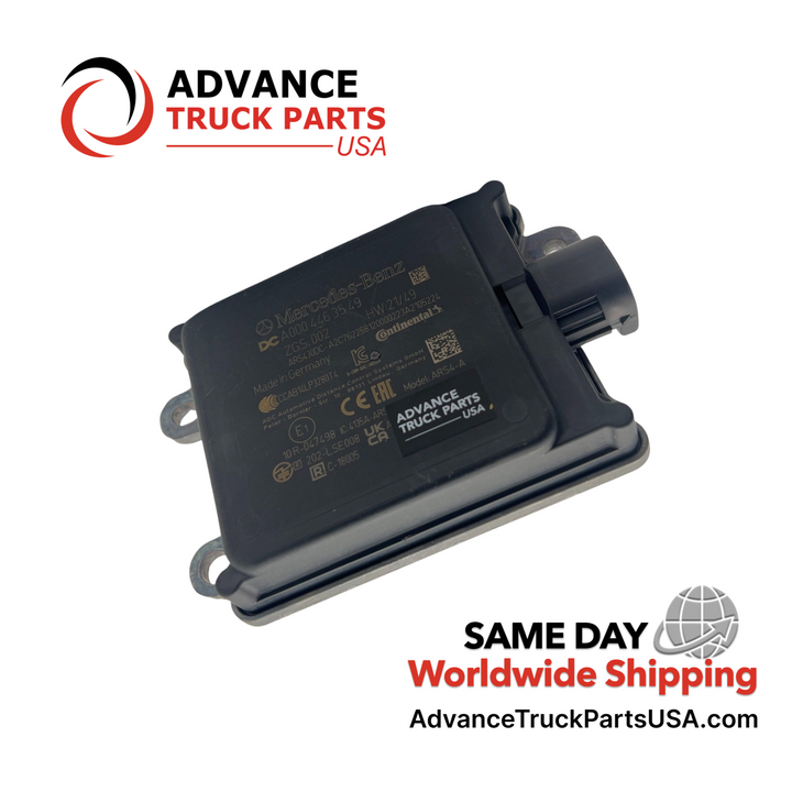 Advance Truck Parts USA branded studio angled top perspective displaying the genuine replacement switch manifold featuring the black plastic cover with printed OEM identification details and mounting eyelets