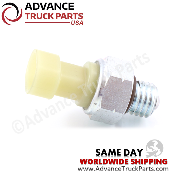 Advance Truck Parts USA Paccar reverse switch displaying an angled studio perspective of the switch assembly 