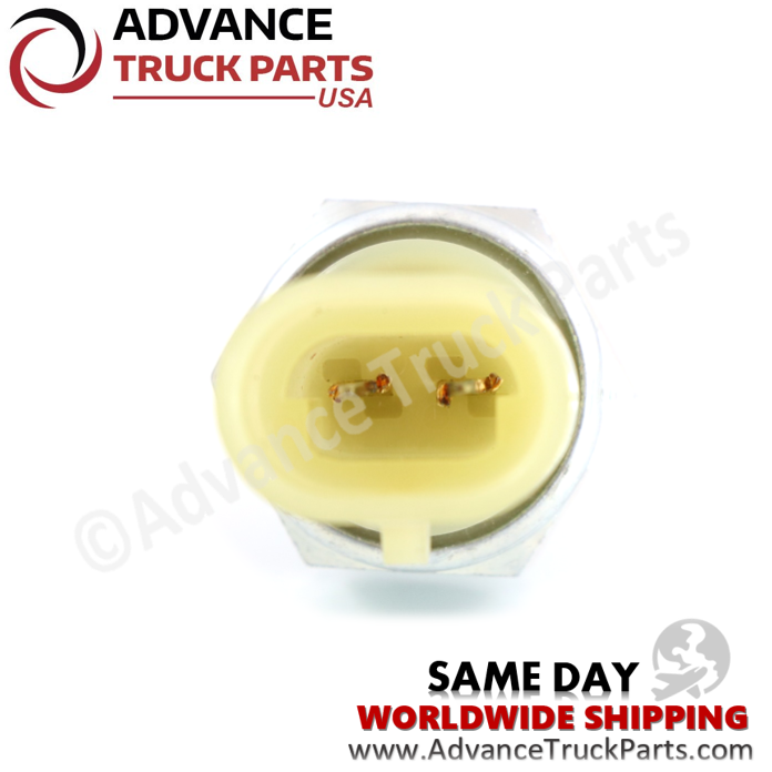 Advance Truck Parts USA reverse switch detail view highlighting the internal electrical connector pins and cream housing receptacle 