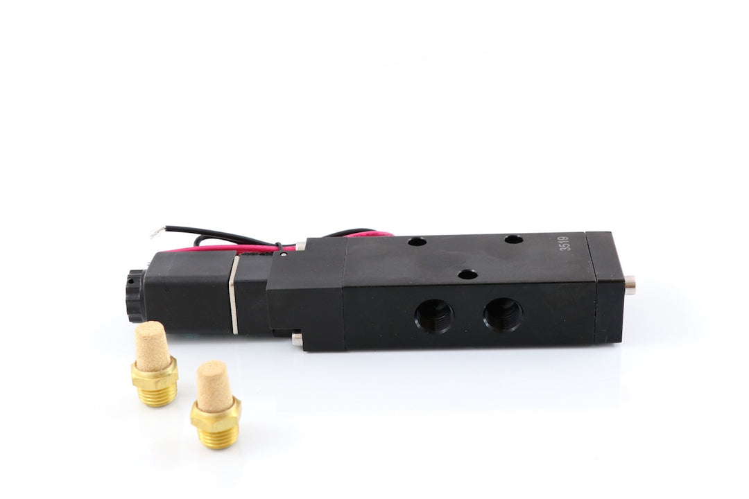 Advance Truck Parts USA Velvac 320178 320131 12V air solenoid valve with brass exhaust mufflers